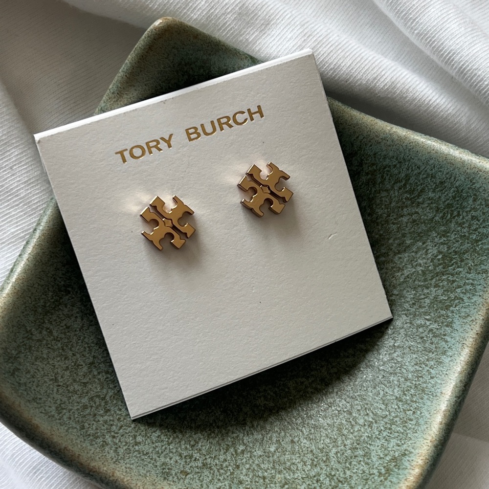 Tory Burch Logo Earrings - Picture 5 of 7